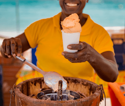 Sorbet coco Guadeloupe