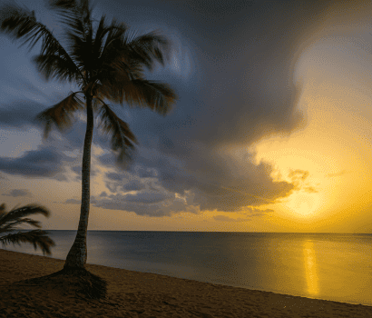 Coucher de soleil Grande Anse Deshaies